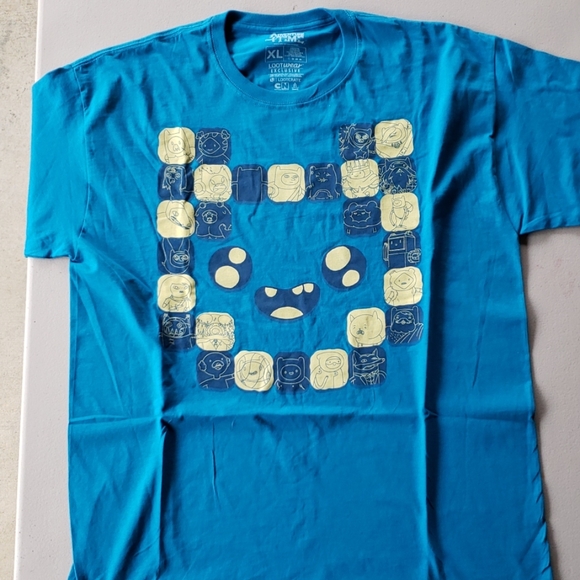NEW * Adventure Time blue t-shirt - Picture 2 of 6